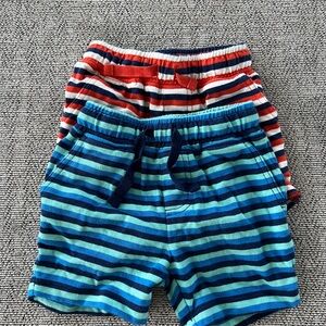 Hanna Andersson Striped Kids Shorts - Red and Blue